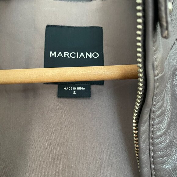 Like New Marciano Women's Leather Biker Jacket - Picture 4 of 7